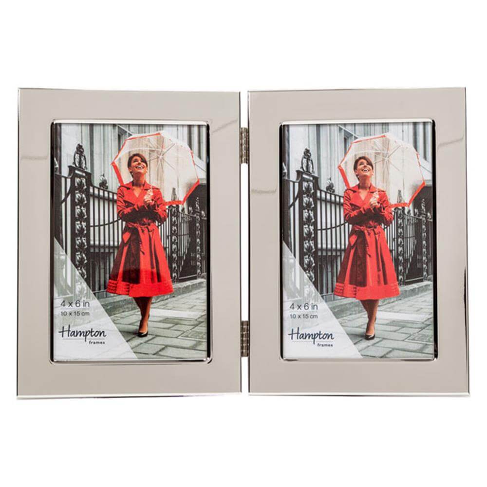 Hampton Frames Woburn Silver Plated Double Frame